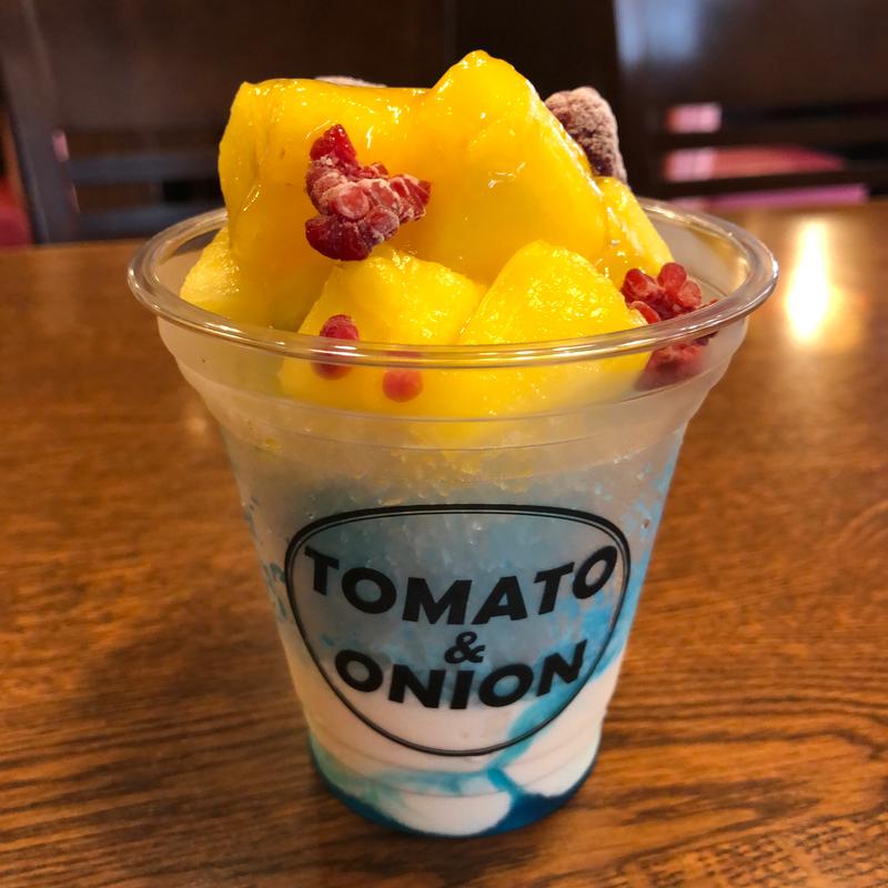 ブルーハワイ フラソフティーノ(トマト＆オニオン 我孫子店)