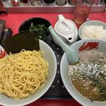 味噌つけ麺　ほうれん草　半ライス(ラーメン山岡家 越谷レイクタウン店)