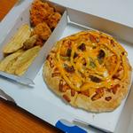 チーズバーガーピザ＋からあげ＋ポテトフライ(ドミノ・ピザ横浜野庭町店)