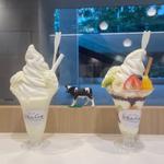 白いパフェ&フルーツパフェ