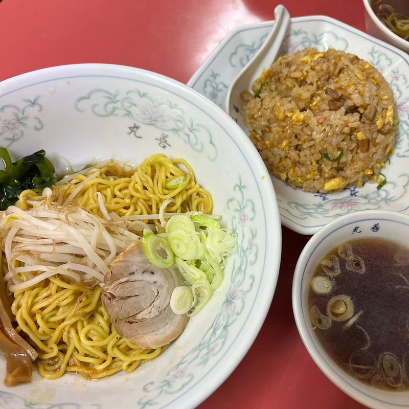 油そば、味噌チャーハンセット(丸善)