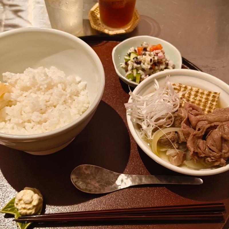 和牛塩煮込み定食(カリフラワー)