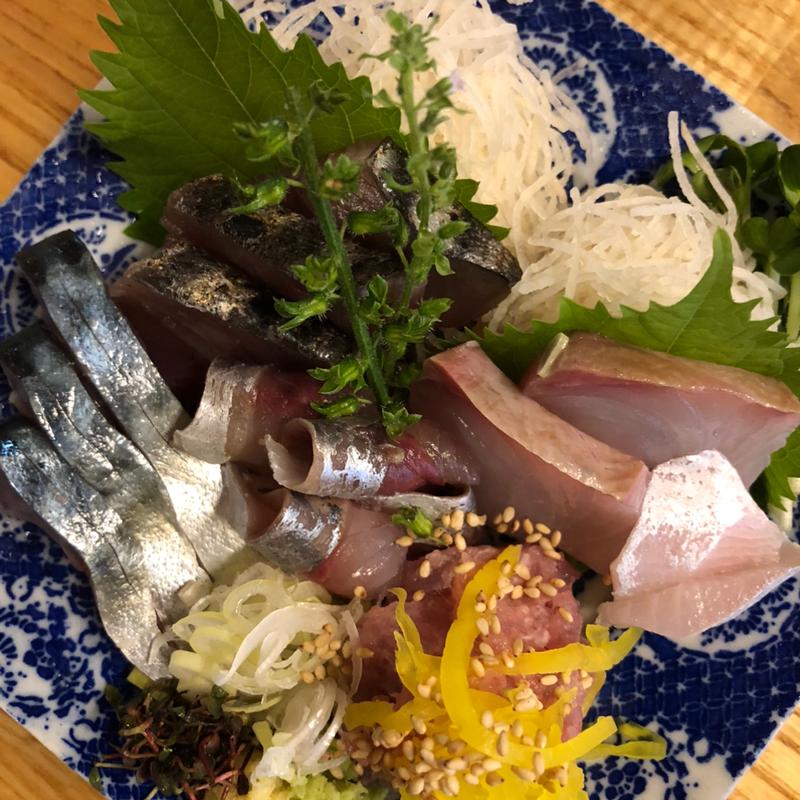 刺身盛り5種(鳩乃湯（はとのゆ）)