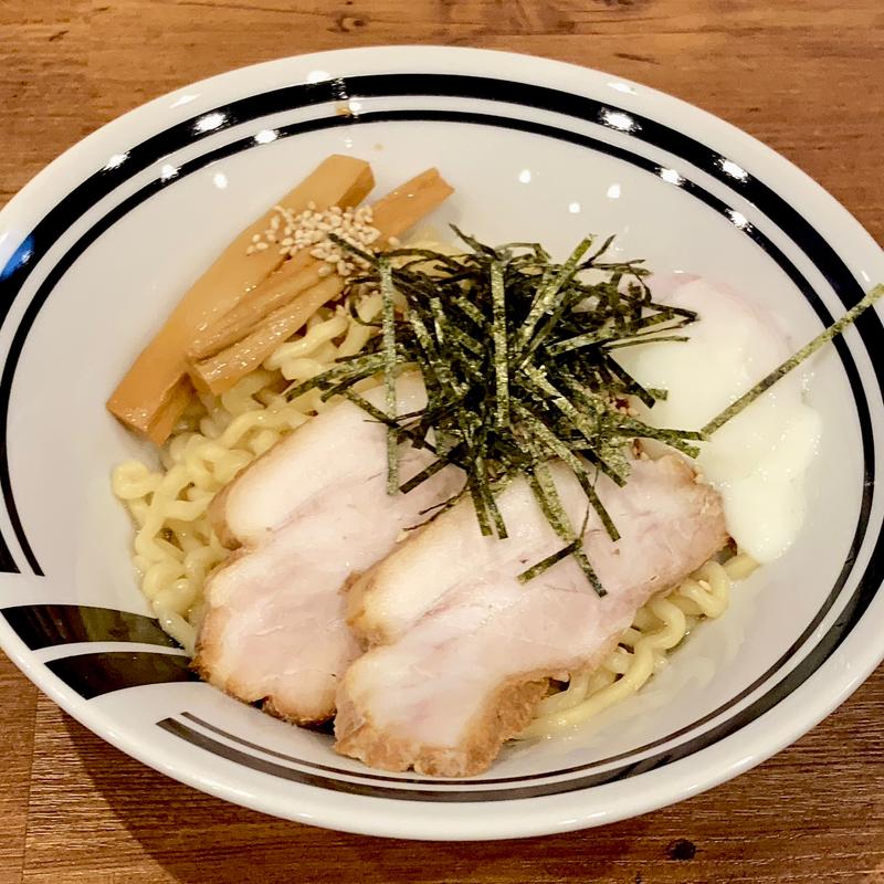 半熟卵油そば(油そば・まぜそば ロマン 布施店)