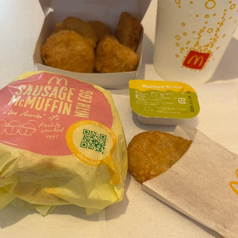 ソーセージエッグマフィンセット(マクドナルド 三ノ輪店)