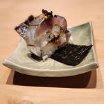 シマアジの棒寿司(居酒屋 ぎんみ -ginmi-)