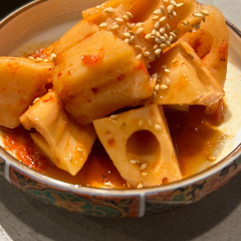 蓮根カクテキ(佐賀県三瀬村 ふもと赤鶏 田町店)