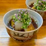 京ナスの冷やし揚げ出し(池下料理店オオツボ)
