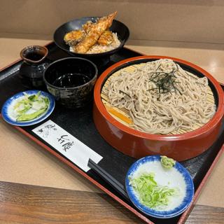 ざるそばセットB(ざるそば、ミニ天丼)(弁慶)