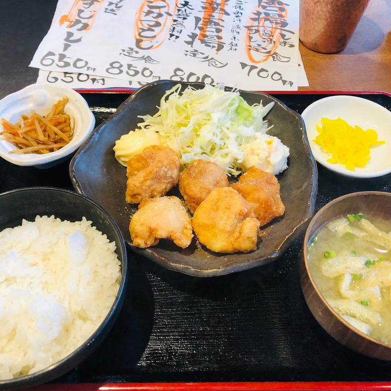 塩唐揚げ定食(とりや谷山キング)