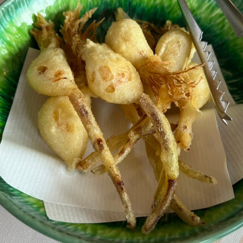 芽子にんにく天ぷら(松島国際カントリークラブ )