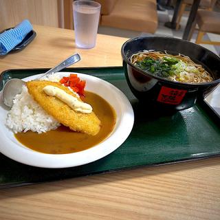 白身魚フライのミニカレーセット～タルタルソース添え～(名代 箱根そば 喜多見店)