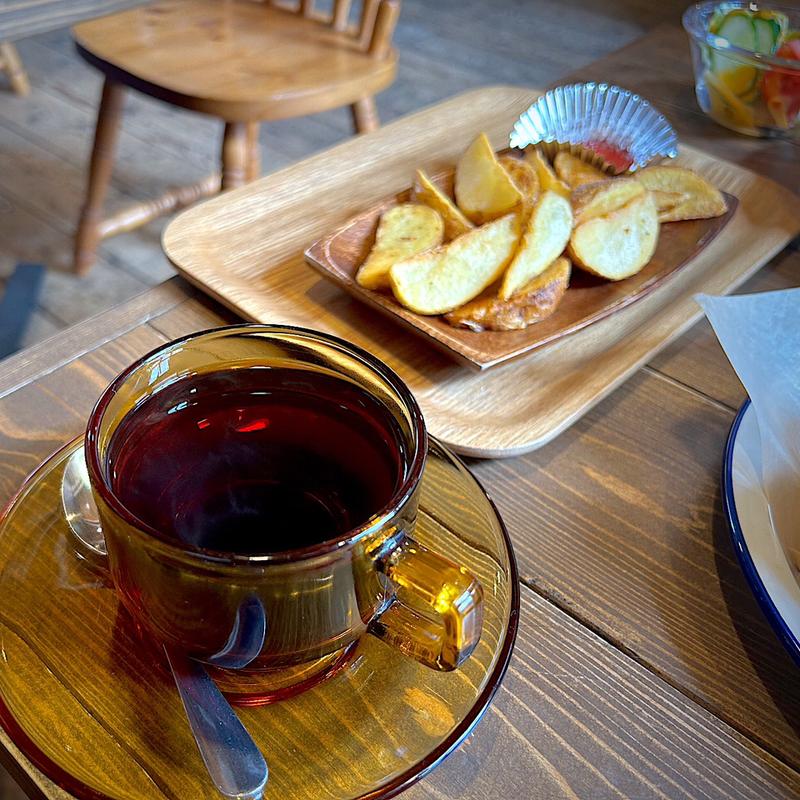 ドリンク＆フライドポテトセット(森商店 Woods(衣料品店))