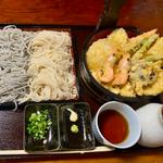 天ざる胡麻素麺