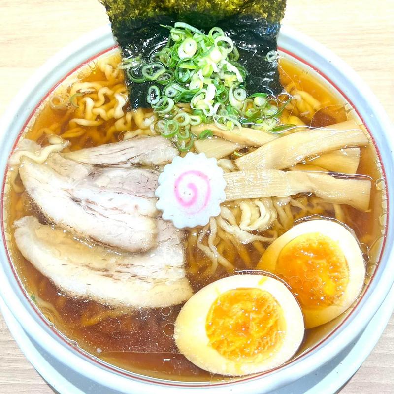 山形中華そば 大盛 味玉(山形中華そば麺や一球)