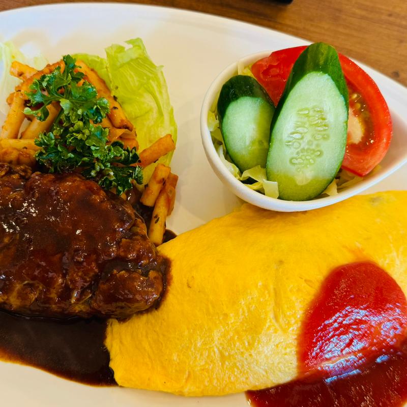 オムライスプレート1(レストランあけぼの)