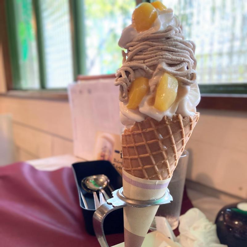 モンブランソフトクリーム(村カフェ アレコレ )