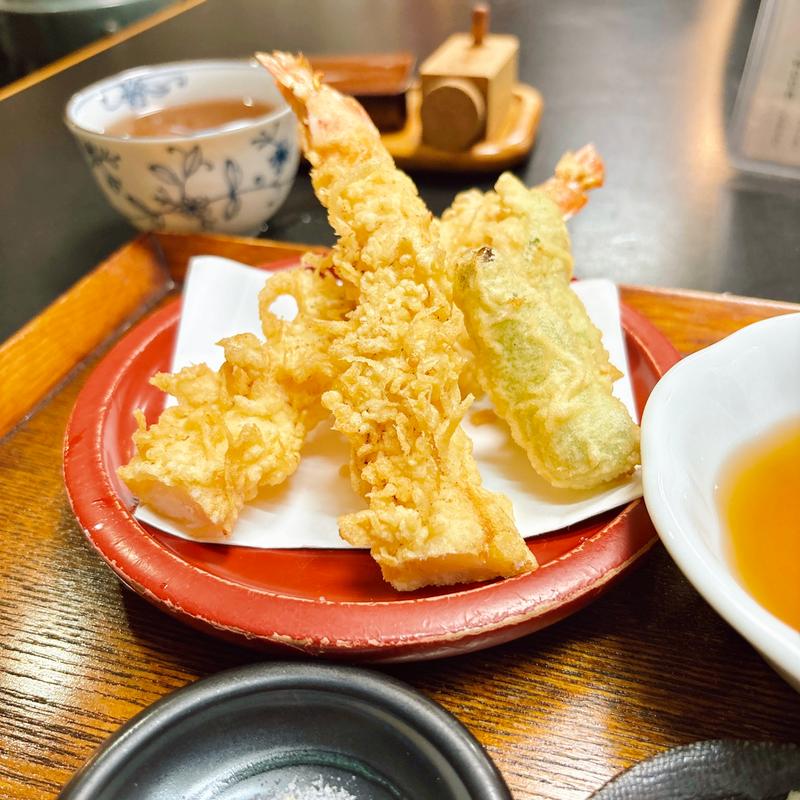 花天天麩羅単品海老天車海老二尾(鞍馬(くらま))