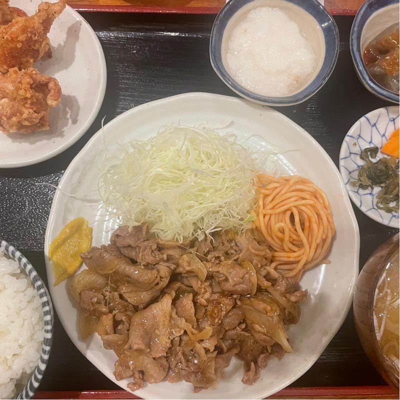生姜焼き＆唐揚げ定食(みさち屋 )