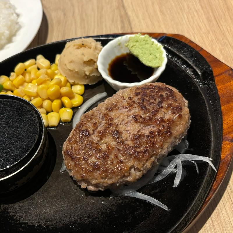 黒毛和牛ハンバーグステーキ（シングル）(やながわ精肉店)