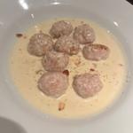 鶏つくねのゴルゴンゾーラクリームソース