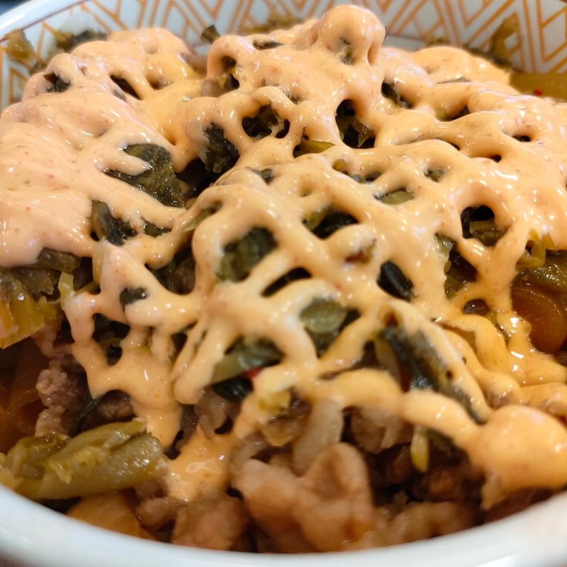 高菜明太マヨ牛丼ミニ(すき家 日の出IC店 )