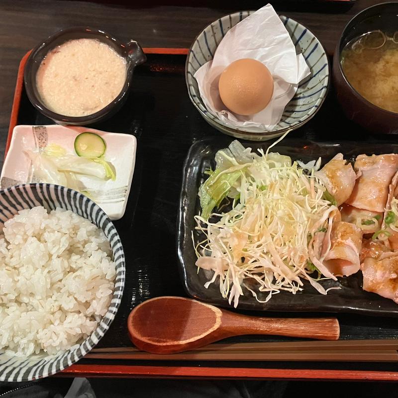 トロ豚の炙り焼き膳(裏神田 自然生村)