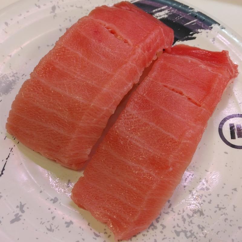 得ネタ本まぐろ中とろ（2貫）(回転寿司みさき プレナ幕張店)