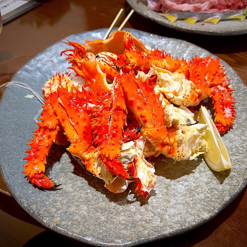 浜ゆで花咲蟹姿造り(なか善)