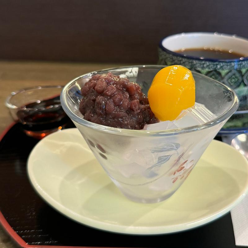 ミニあんみつセット(麻の葉)