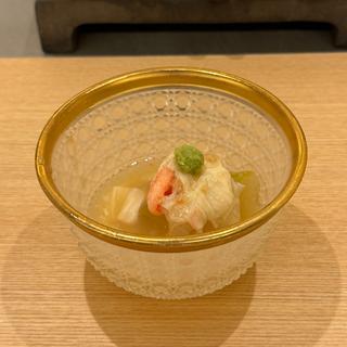 冬瓜と蟹の湯葉あんかけ(鮨 いわた)