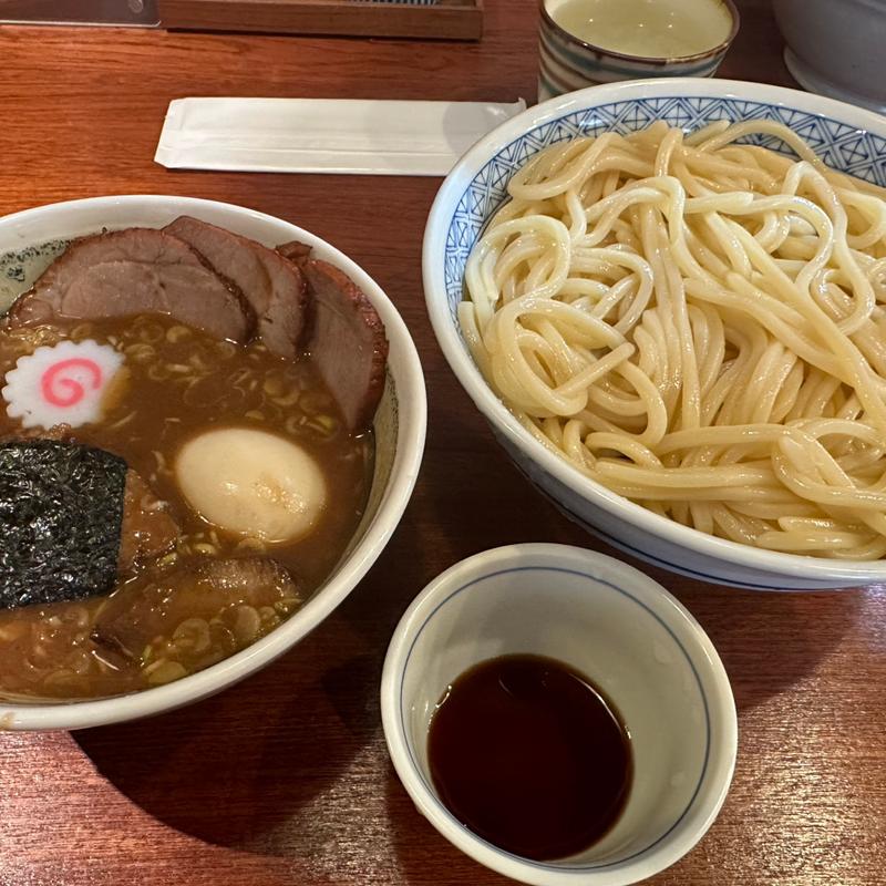 味玉つけソバ(中)(つけソバいしい)