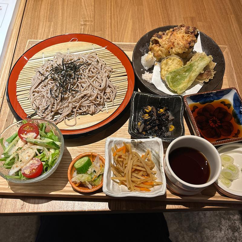 蕎麦天定食(食堂くく)