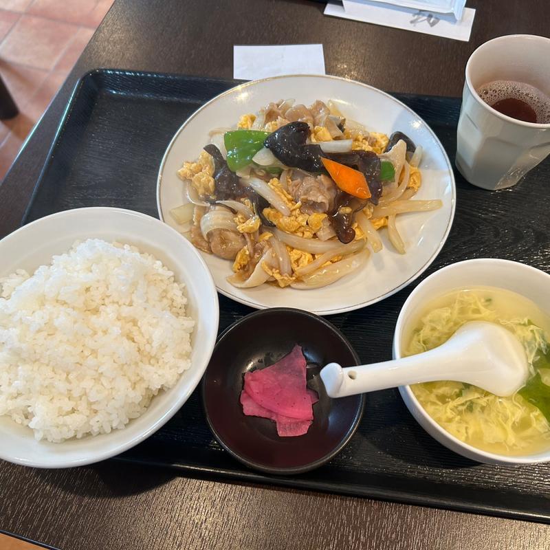 豚肉玉子オイスター定食(中華美食房ユニース )