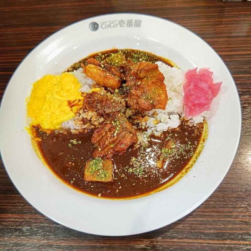カシミールチキンカレー＋ハーフスクランブルエッグ(CoCo壱番屋 JR石川町駅南口店)