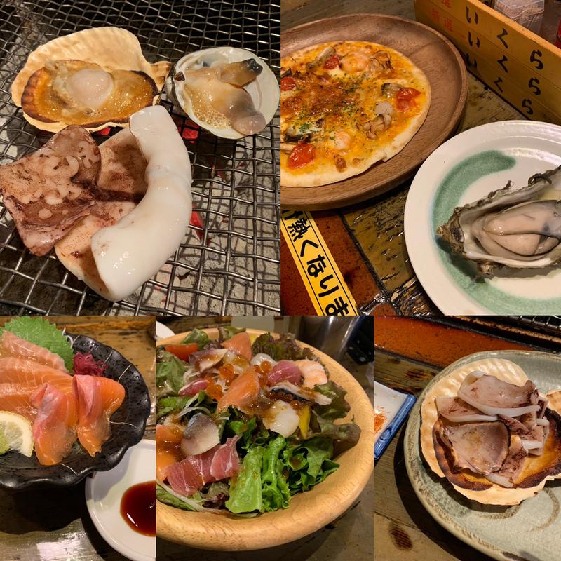 炉端焼きいろいろ(炉ばた煉瓦 （ろばたれんが）)