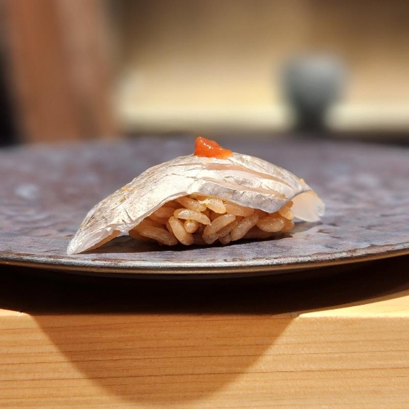 太刀魚 醤油 梅肉(鮨 奏)