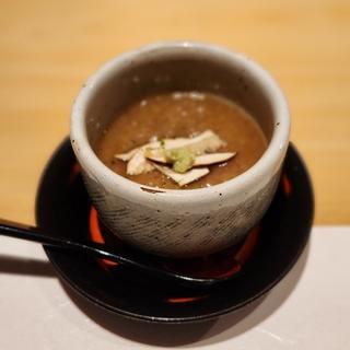 ハモと松茸のすり流し茶碗蒸し(鮨 奏)