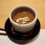 ハモと松茸のすり流し茶碗蒸し