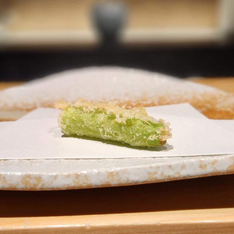 大阪産白オクラ 塩(鮨 奏)