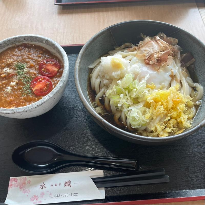 温玉ぶっかけ➕北本カレー単品(さぬき・むさし野うどん水織 )