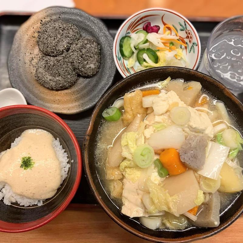 けんちん　うどんセット(鞍手茶屋 中山峠店 （くらてちゃや）)