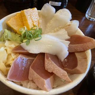 づけ三色丼(魚がし料理 まぐろ亭)