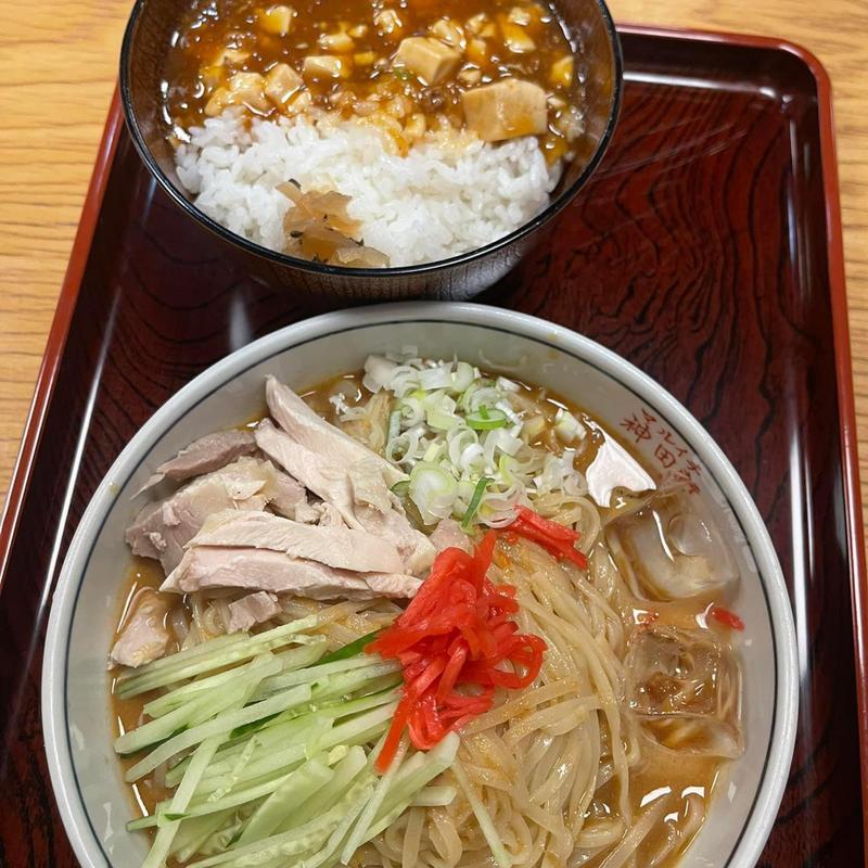 バンバンジー麺 ミニ麻婆丼セット(マルイチ神田軒 )