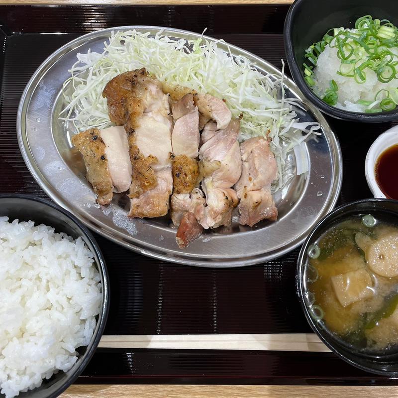 山口県　山賊焼き定食(鶏山賊)