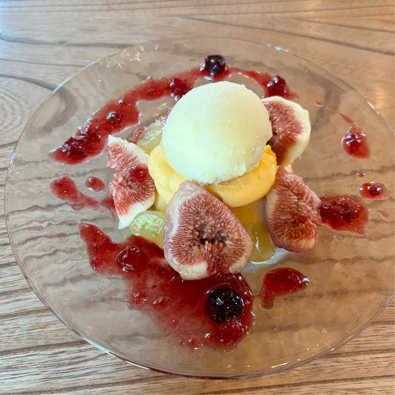 季節のデザート（いちじくのクレープ）(カフェドミーミ（Café de mimi）)