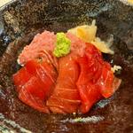 鮪漬けと中落ち丼