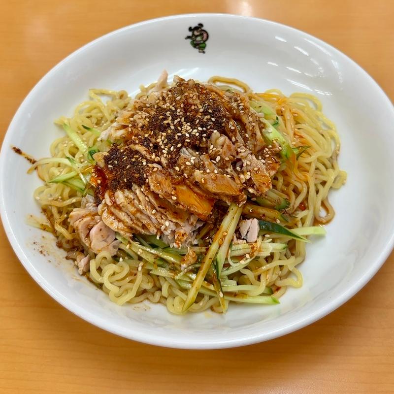 激辛よだれ鶏冷やし中華(全家福)