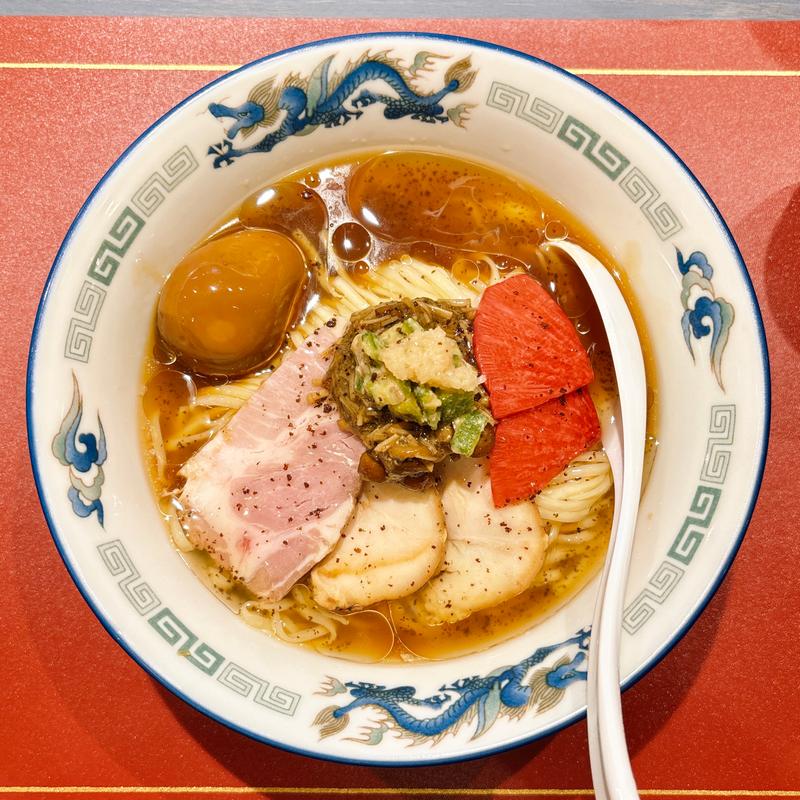 さっぱりキノコ冷製麺味玉入(Craft Ramen BiT)