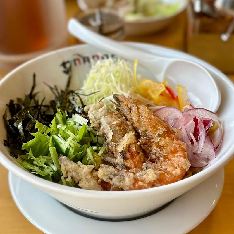 柔らか海老の香味まぜそば(七志 中山店)